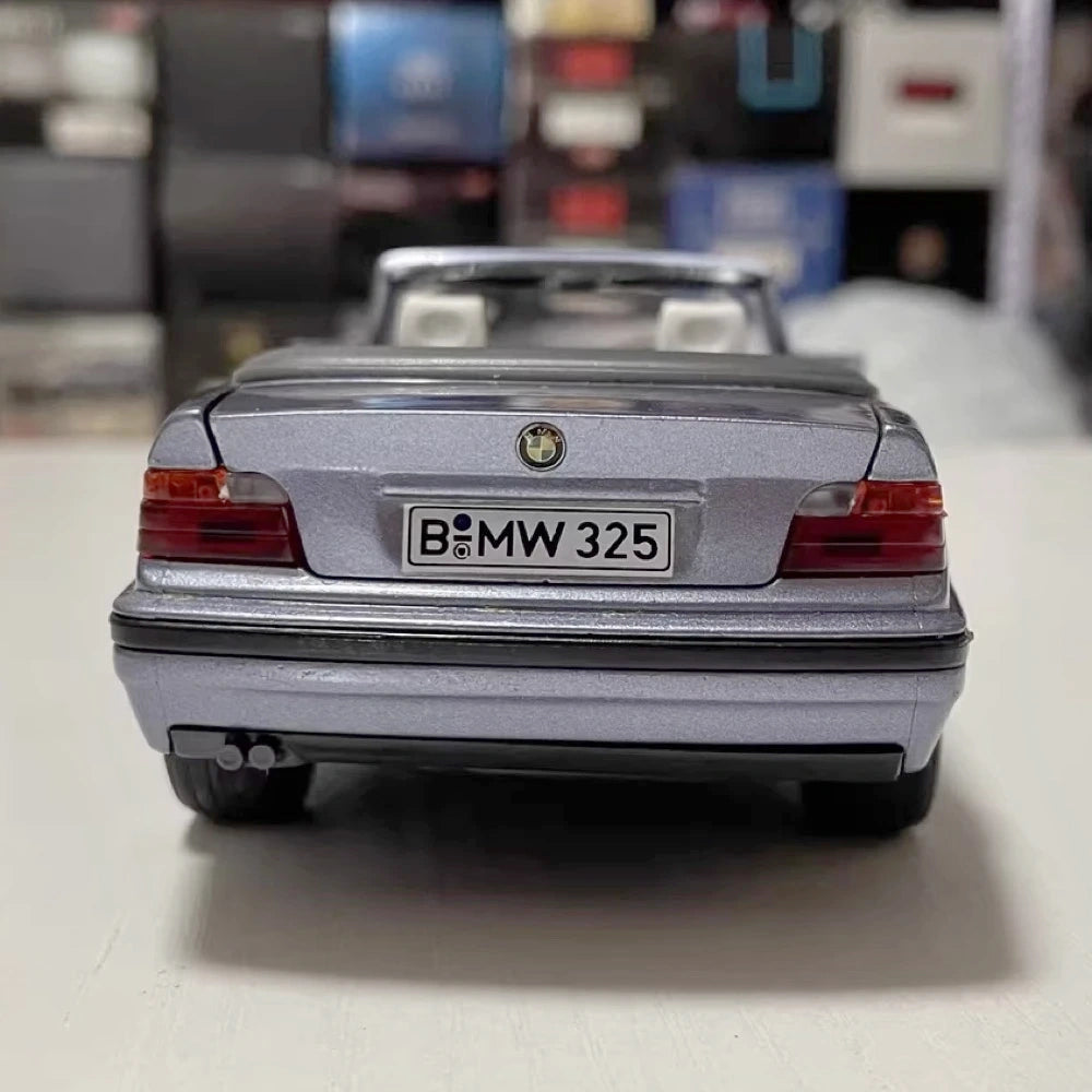 [Schabak] 1:24 BMW 1995 E36 325 Cabrio blu modellino di auto Die-Cast