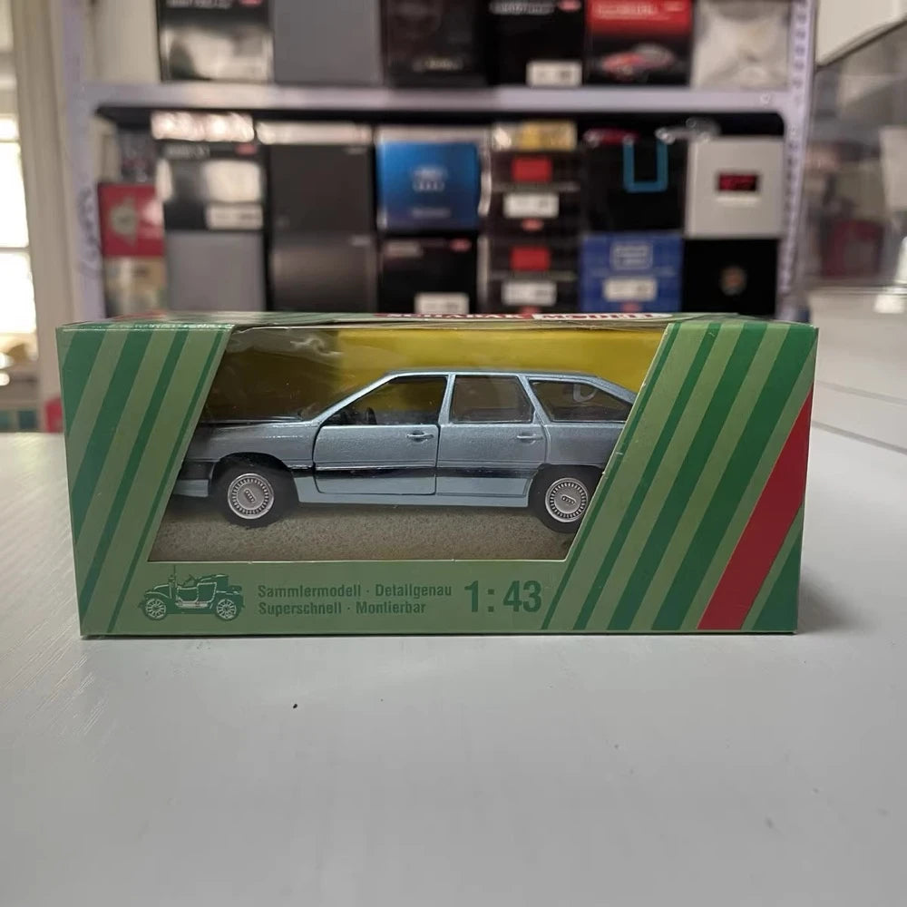 [Schabak] 1:43 Audi 1982 100 Avant Quattro Blue Model Car Die-Cast
