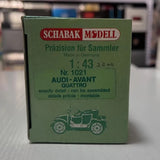 [Schabak] 1:43 Audi 1982 100 Avant Quattro Blue Model Car Die-Cast