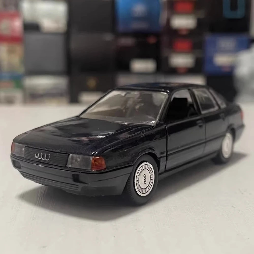 [Schabak] 1:43 Audi 1987 80 Quattro Blue Model Car Die-Cast