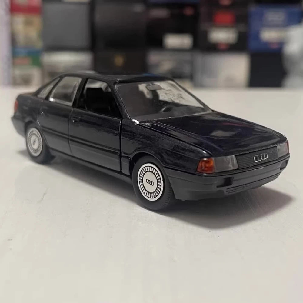 [Schabak] 1:43 Audi 1987 80 Quattro Blue Model Car Die-Cast