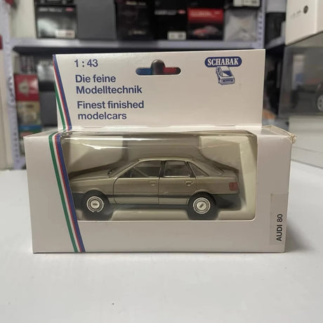 [Schabak] 1:43 Audi 1987 80 Quattro Brown Model Car Die-Cast