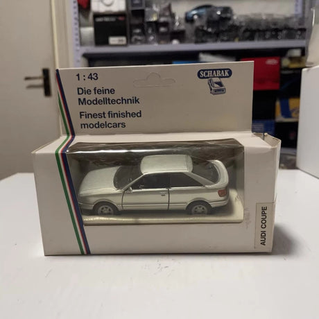 [Schabak] 1:43 Audi 1988 Coupe Quattro Silver Model Car Die-Cast