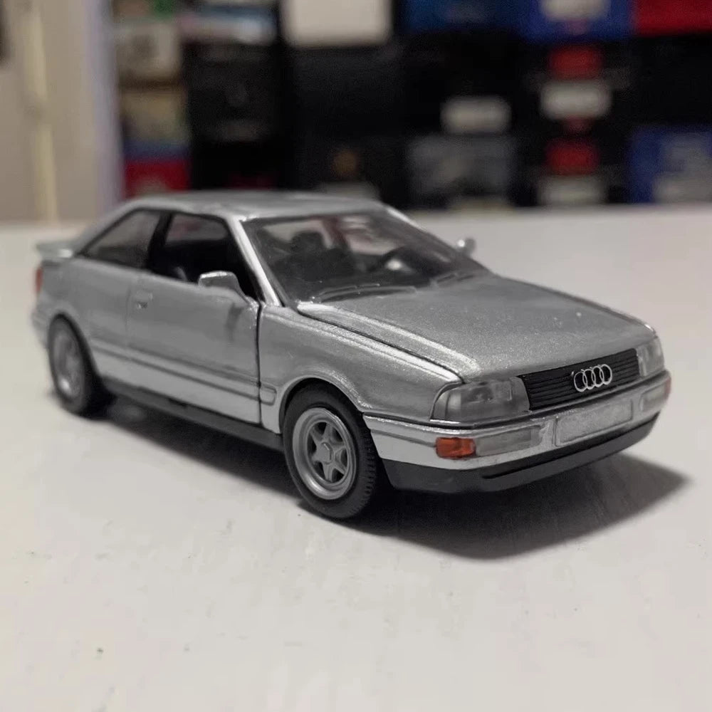 [Schabak] 1:43 Audi 1988 Coupe Quattro Silver Model Car Die-Cast