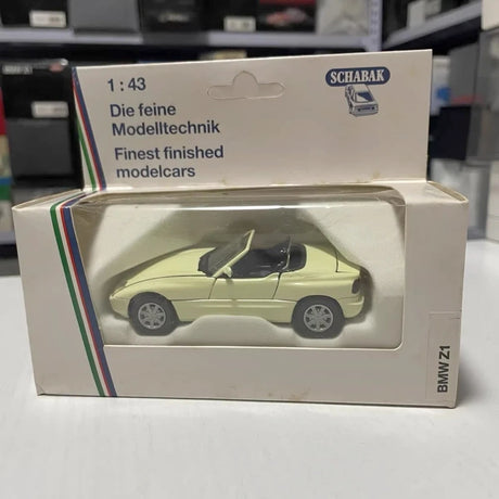 Schabak BMW 1989 E30 Z1 Yellow 1:43 – Collectible Diecast Model Die-Cast