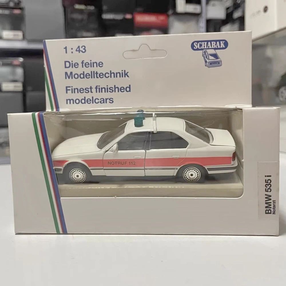[Schabak] 1:43 BMW 1989 E34 535i Emergency Ambulance modellino di auto Die-Cast