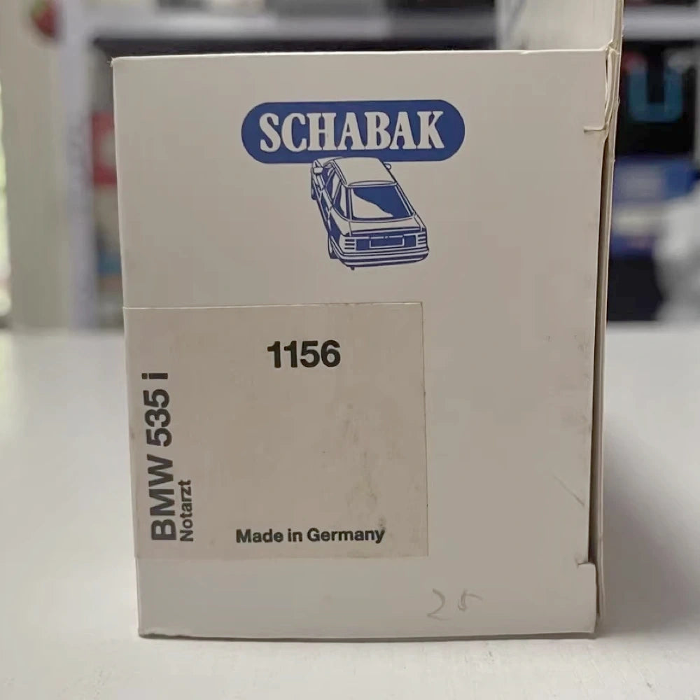 [Schabak] 1:43 BMW 1989 E34 535i Emergency Ambulance modellino di auto Die-Cast