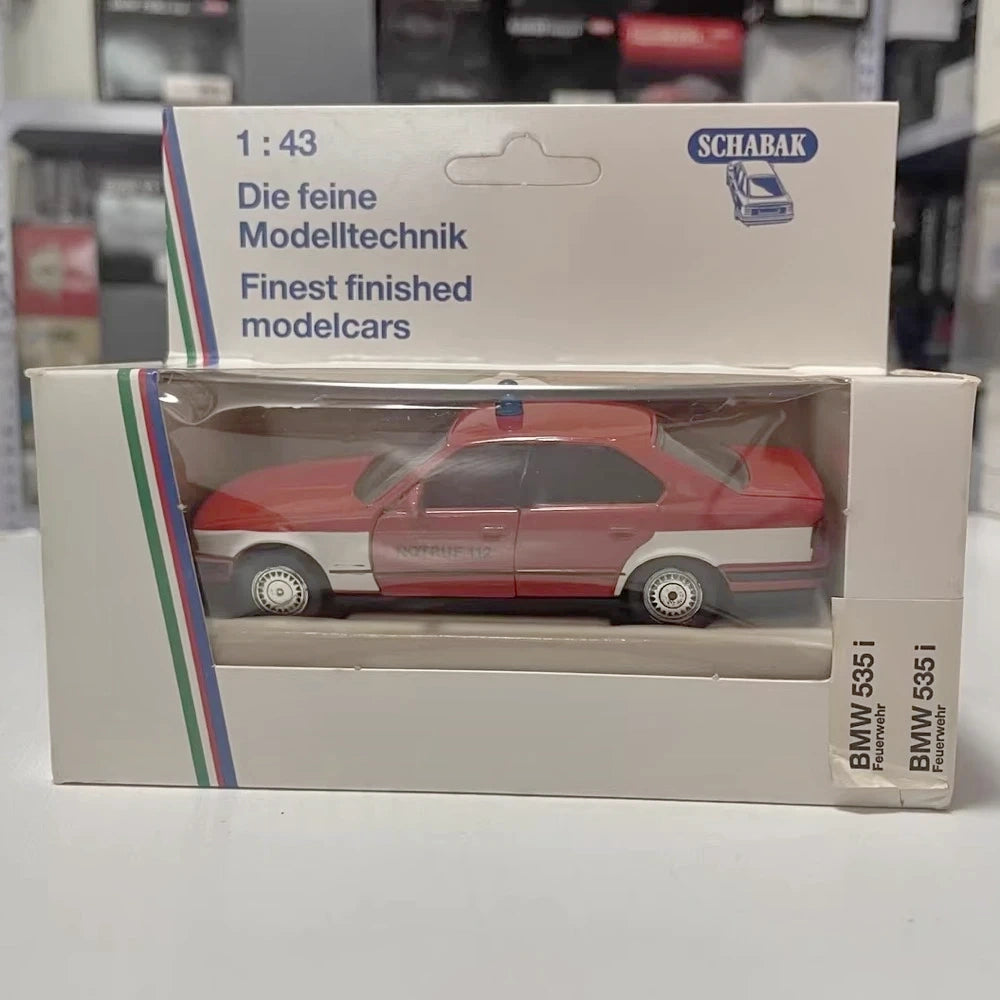 [Schabak] 1:43 BMW 1989 E34 535i Emergency Doctor modellino di auto Die-Cast