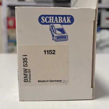 [Schabak] 1:43 BMW 1989 E34 535i German Police Model Car Die-Cast