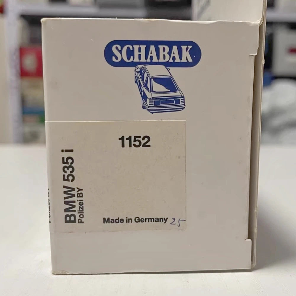 [Schabak] 1:43 BMW 1989 E34 535i German Police Model Car Die-Cast