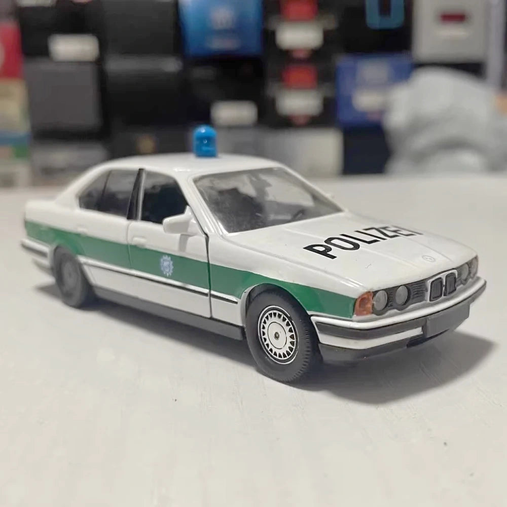 [Schabak] 1:43 BMW 1989 E34 535i German Police Model Car Die-Cast