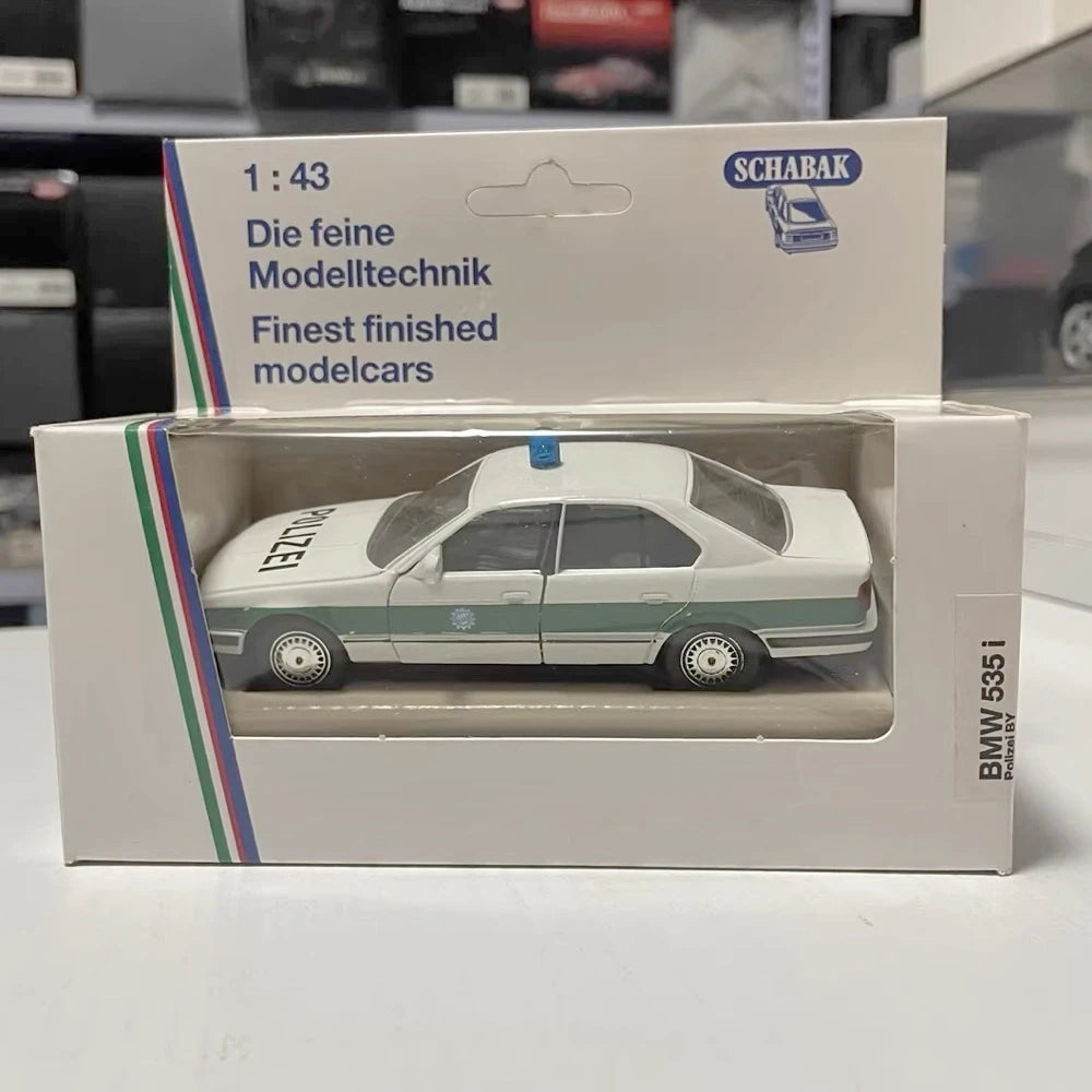 [Schabak] 1:43 BMW 1989 E34 535i German Police Model Car Die-Cast