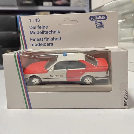 [Schabak] 1:43 BMW 1989 E34 535i Roadside Assistance Model Car Die-Cast