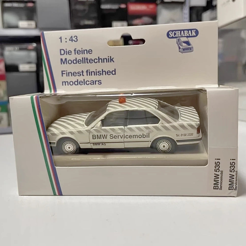 [Schabak] 1-43 BMW 1989 E34 535i Service Model Car Die-Cast