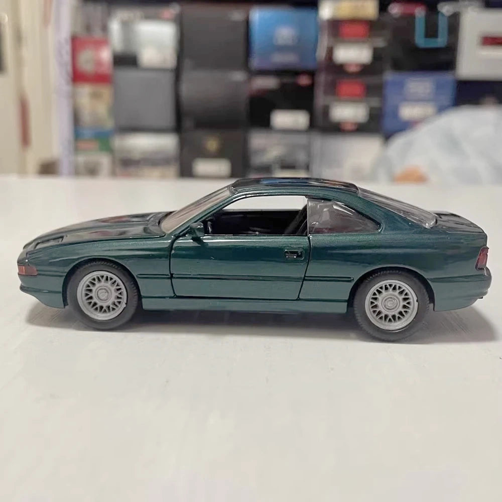 [Schabak] 1:43 BMW 1991 E31 850i grön modellbil Die-Cast