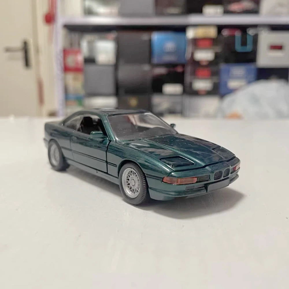 [Schabak] 1:43 BMW 1991 E31 850i grön modellbil Die-Cast