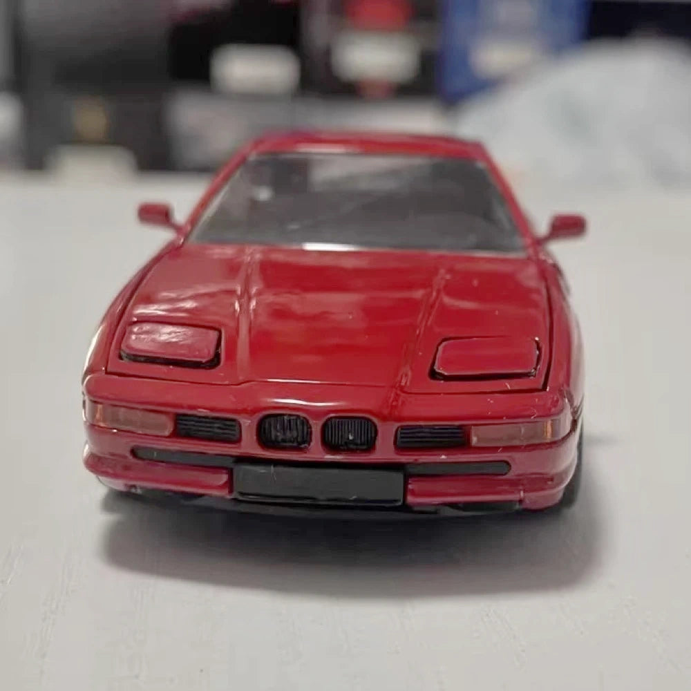 [Schabak] 1:43 BMW 1991 E31 850i rosso modellino di auto Die-Cast