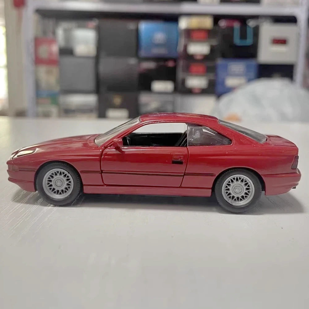 [Schabak] 1:43 BMW 1991 E31 850i rosso modellino di auto Die-Cast