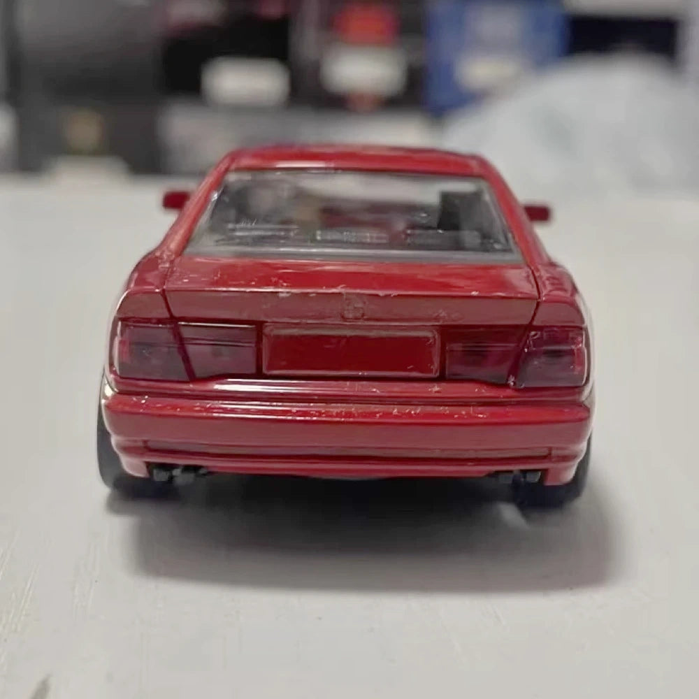 [Schabak] 1:43 BMW 1991 E31 850i rosso modellino di auto Die-Cast