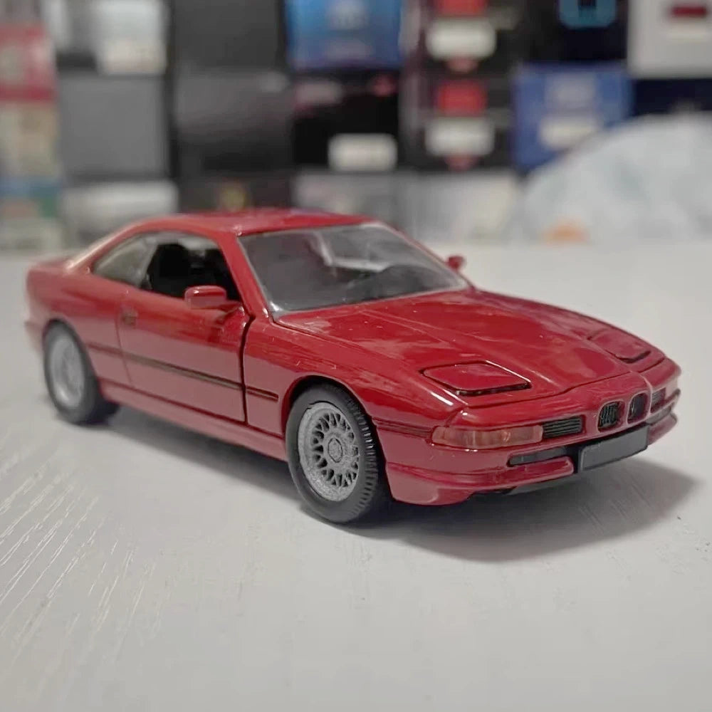 [Schabak] 1:43 BMW 1991 E31 850i rosso modellino di auto Die-Cast
