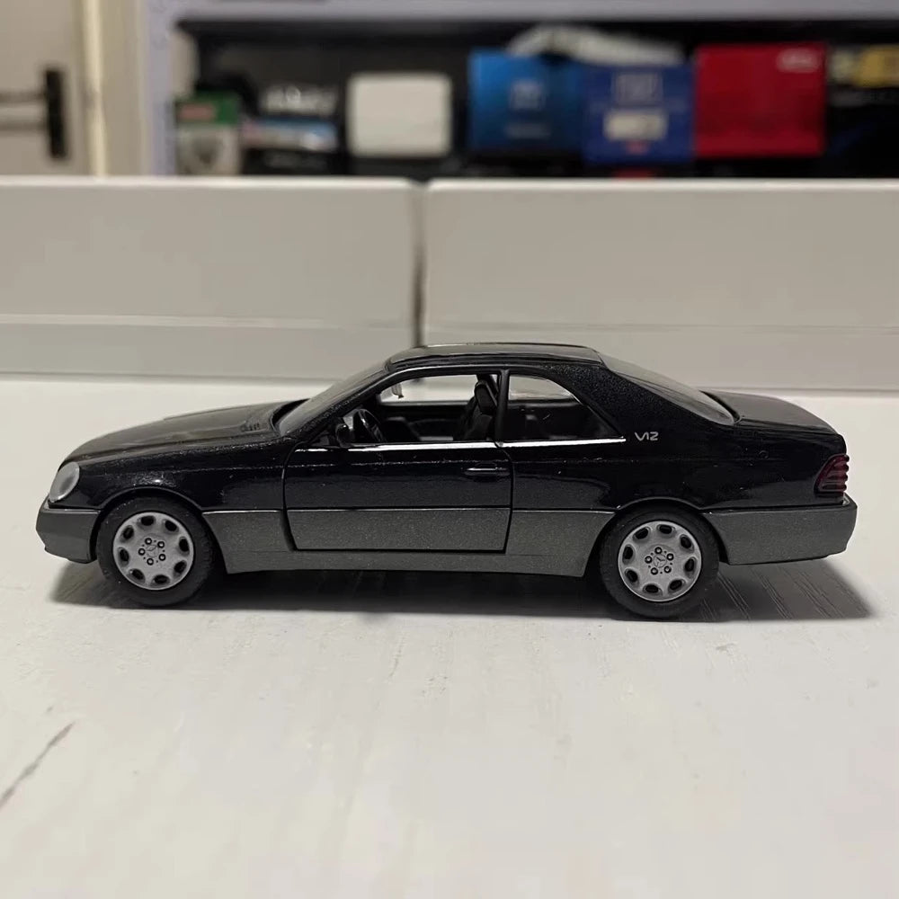 [Schabak] 1:43 Mercedes-Benz 1992 600SEC C140 noir voiture miniature Die-Cast