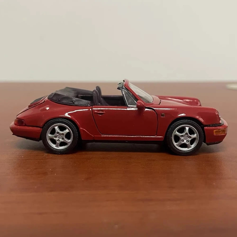 [Schabak] 1:43 Porsche 1989 911 964 Carrera Cabriolet Red Model Car Die-Cast