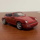 [Schabak] 1:43 Porsche 1989 911 964 Carrera Cabriolet レッド モデルカー Die-Cast