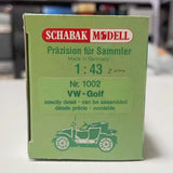 [Schabak] 1:43 Volkswagen 1983 Golf MK2 Red Model Car Die-Cast