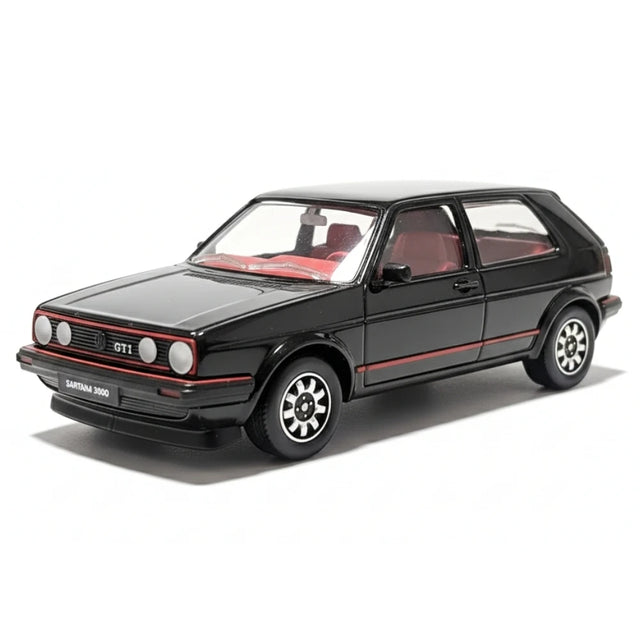 [Schabak] 1:43 Volkswagen 1985 Golf GTI MK2 Black Model Car Die-Cast