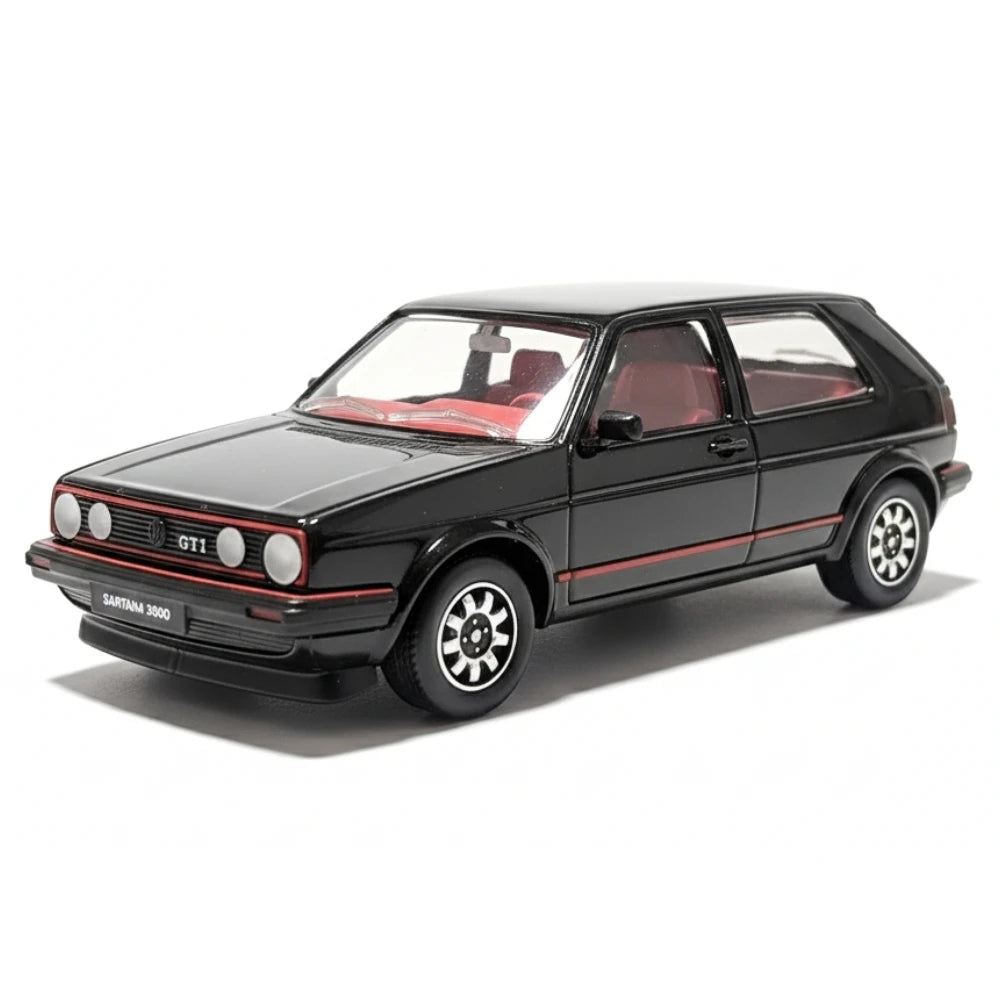 [Schabak] 1:43 Volkswagen 1985 Golf GTI MK2 Black Model Car Die-Cast