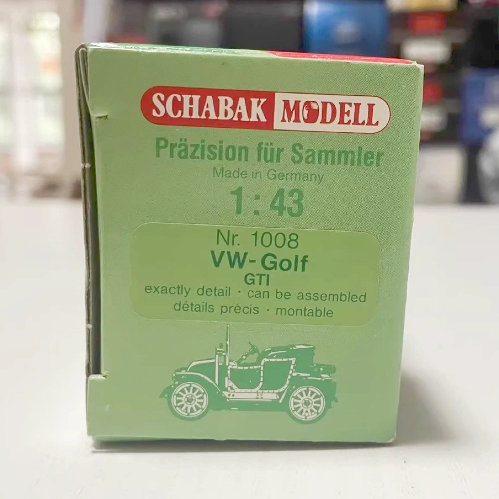 [Schabak] 1:43 Volkswagen 1985 Golf GTI MK2 Black Model Car Die-Cast