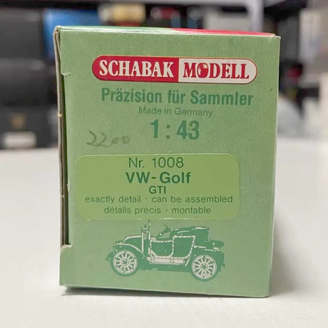[Schabak] 1:43 Volkswagen 1985 Golf GTI MK2 Silver Model Car Die-Cast