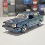 [Schabak] 1:43 Volkswagen 1985 Jetta MK2 blå modellbil Die-Cast