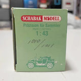 [Schabak] 1:43 Volkswagen 1985 Jetta MK2 blå modellbil Die-Cast
