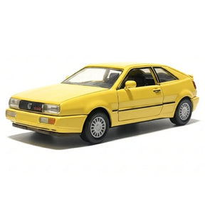 [Schabak] 1:43 Volkswagen 1989 Corrado G60 Yellow Model Car Die-Cast