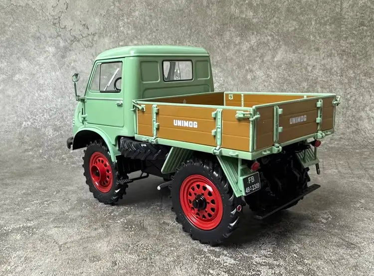 [Schuco] 1:18 Mercedes-Benz 1950s Unimog U401 Green Model Car Die-Cast