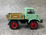 [Schuco] 1:18 Mercedes-Benz 1950s Unimog U401 Green Model Car Die-Cast