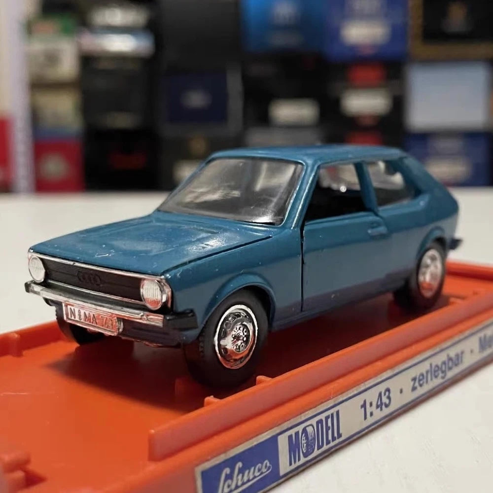 [Schuco] 1:43 Audi 1974 50 Coupe Blue Model Car Die-Cast