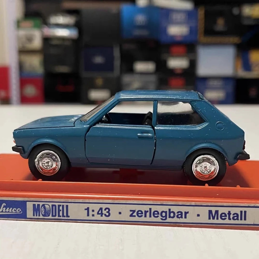 [Schuco] 1:43 Audi 1974 50 Coupe Blue Model Car Die-Cast