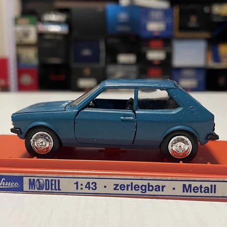 [Schuco] 1:43 Audi 1974 50 Coupe Blue Model Car Die-Cast
