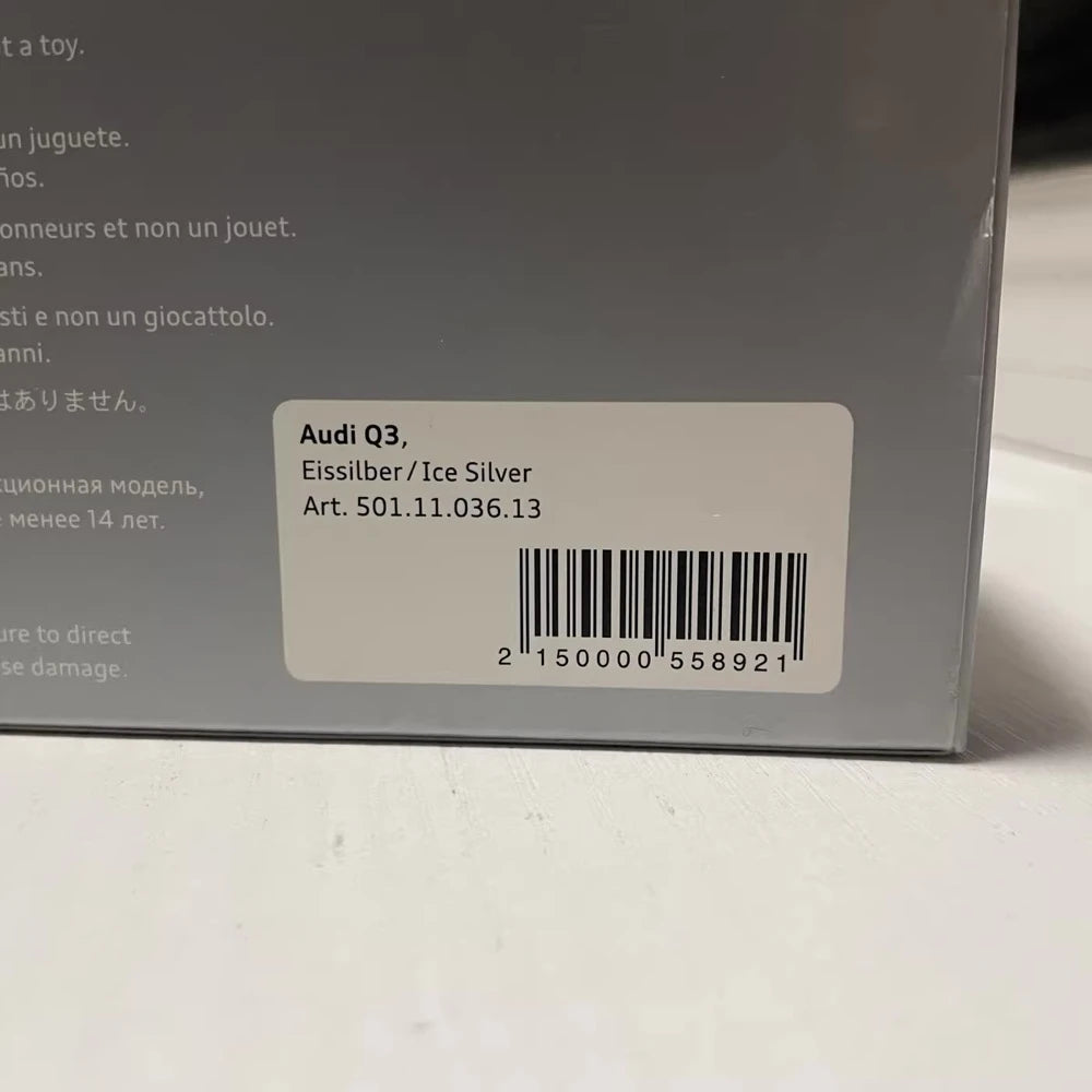 [Schuco] 1:43 Audi 2012 Q3 Silver Model Car Die-Cast
