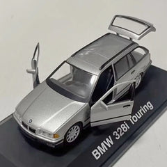 [Schuco] 1:43 BMW 1996 E36 328i Touring argento modellino di auto Die-Cast