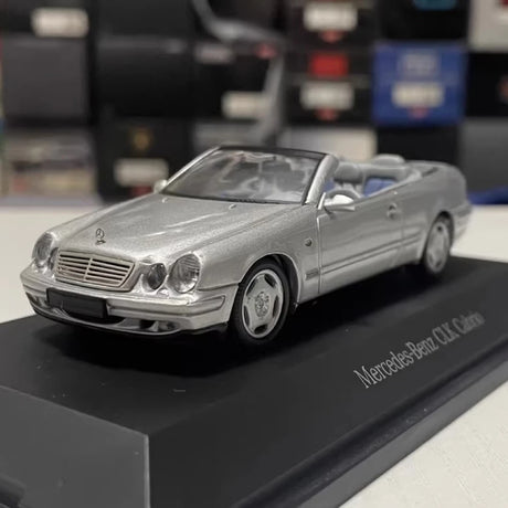 [Schuco] 1:43 Mercedes-Benz 1998 CLK Cabrio A208 Silver Model Car Die-Cast