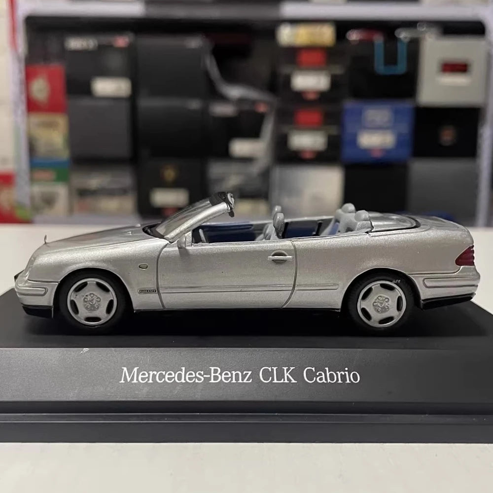 [Schuco] 1:43 Mercedes-Benz 1998 CLK Cabrio A208 Silver Model Car Die-Cast