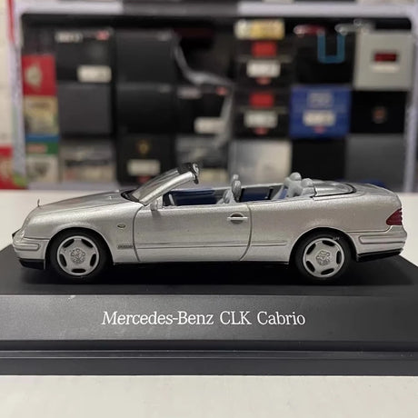 [Schuco] 1:43 Mercedes-Benz 1998 CLK Cabrio A208 Silver Model Car Die-Cast