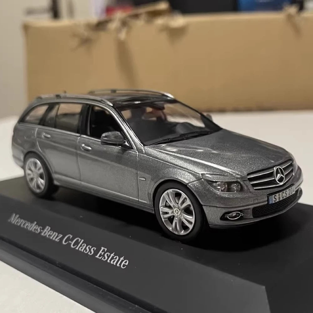 [Schuco] 1:43 Mercedes-Benz 2007 C200 S204 Gray Model Car Die-Cast