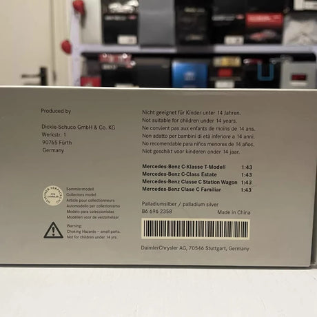 [Schuco] 1:43 Mercedes-Benz 2007 C200 S204 Gray Model Car Die-Cast