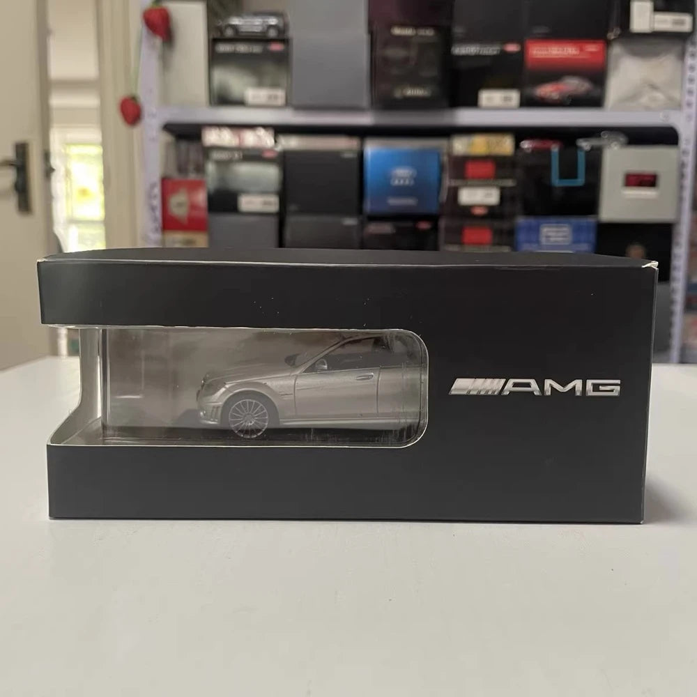 [Schuco] 1:43 Mercedes-Benz 2007 C63 AMG W204 Silver Model Car Die-Cast