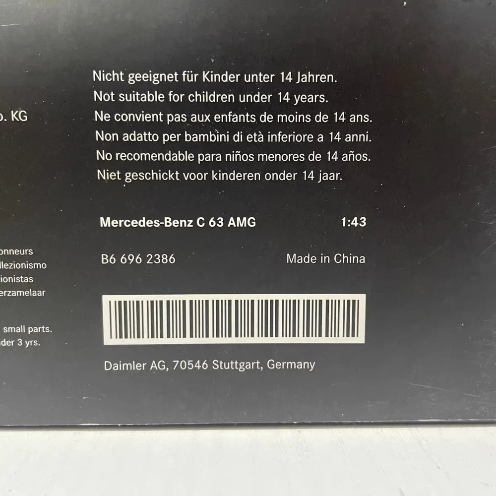 [Schuco] 1:43 Mercedes-Benz 2007 C63 AMG W204 Silver Model Car Die-Cast