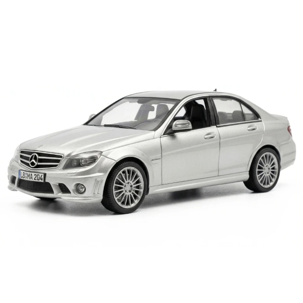 [Schuco] 1:43 Mercedes-Benz 2007 C63 AMG W204 Silver Model Car Die-Cast